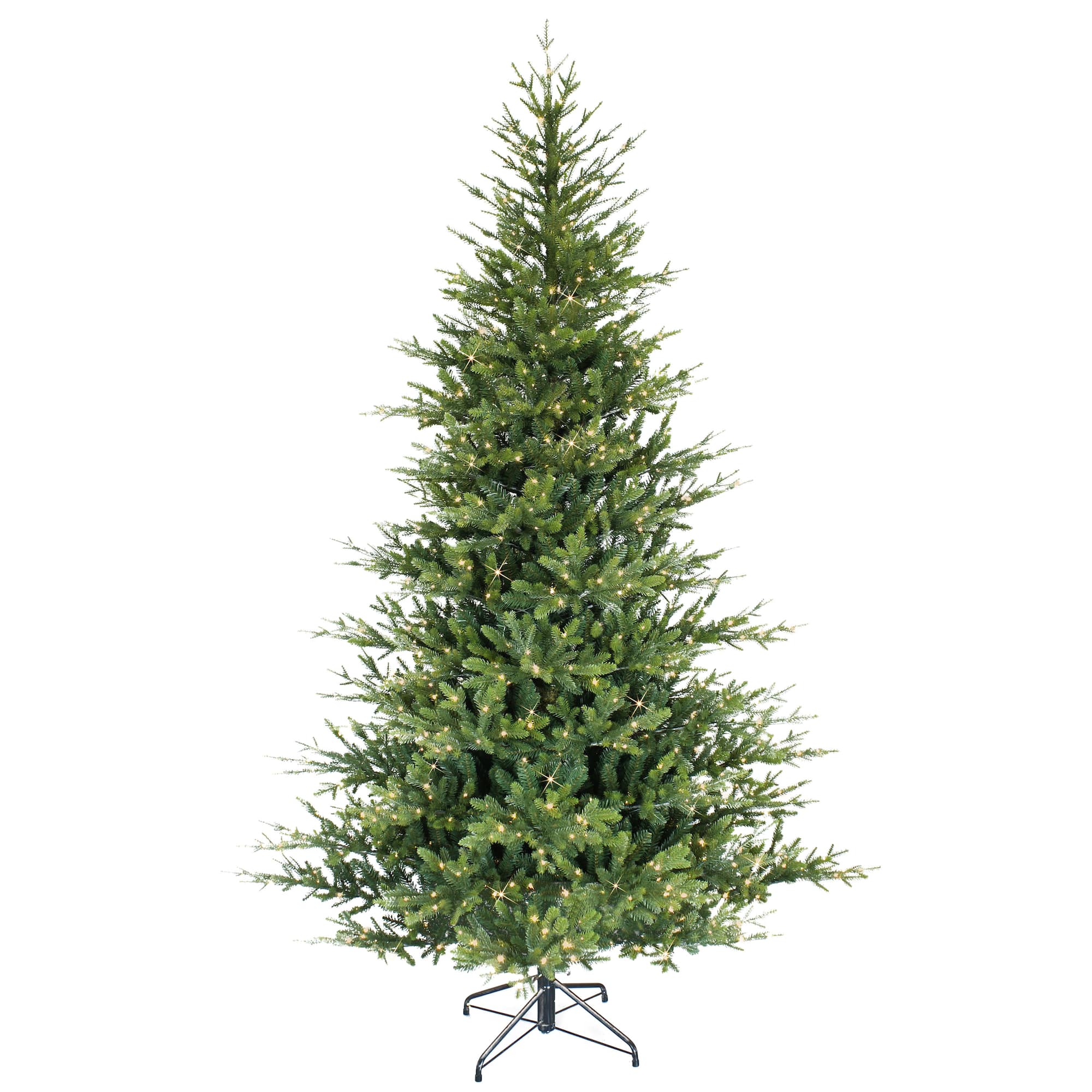 6.5ft. Pre-Lit Alberta Artificial Spruce Christmas Tree, White Lights